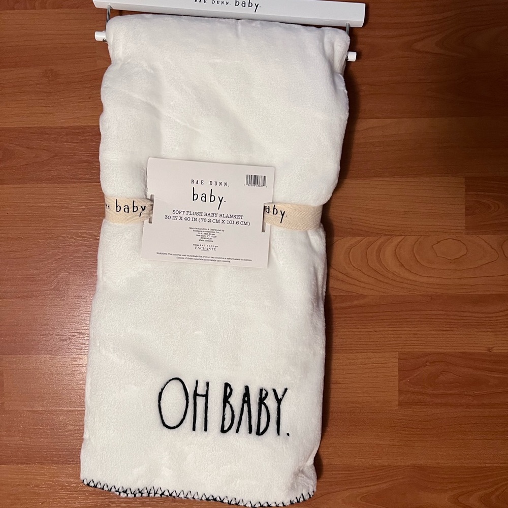 Rae Dunn baby blanket